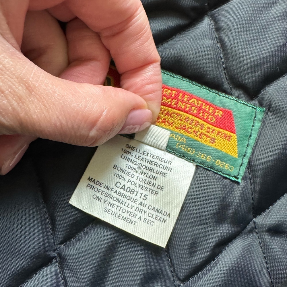 University of Waterloo 1999 Vintage Letterman Ladies Jacket - Black Leather - M - Picture 10 of 12